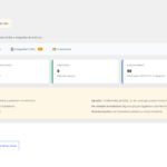 Escaner de seguridad de SeenSecure mostrando cero archivos infectados y la base de firmas actualizada