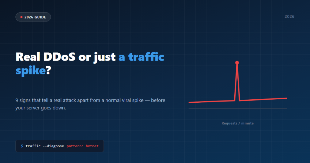 Header: how to tell a real DDoS apart from a normal traffic spike