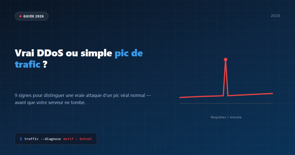 Image d'en-tête : distinguer une vraie attaque DDoS d'un pic de trafic normal