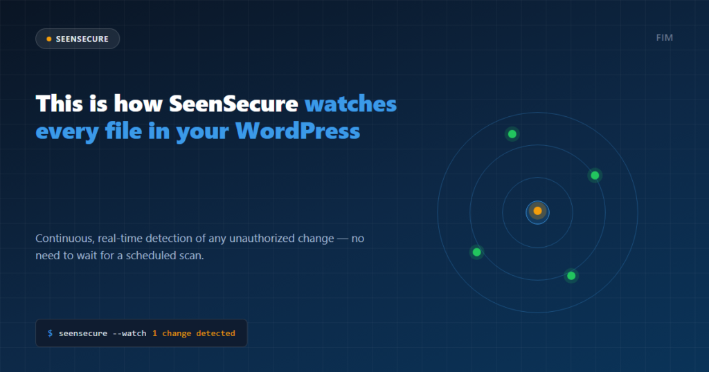 Header: how SeenSecure watches every file in your WordPress